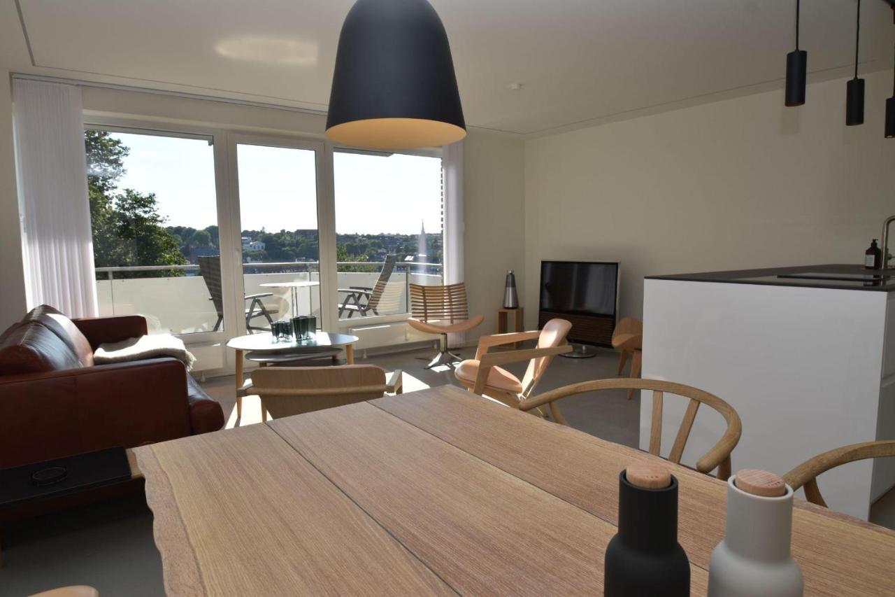 Fewo1846 - Foerdeview - Luxurioese Wohnung Mit 2 Schlafzimmern Und Balkon Mit Hafenblick Flensburg Exterior foto